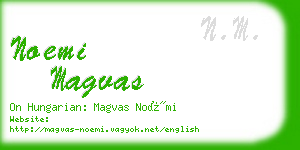 noemi magvas business card